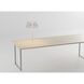 Yurei 14 inch 14.00 watt Matte White Co-Working Lamp Portable Light in Acrylic Tea Brown